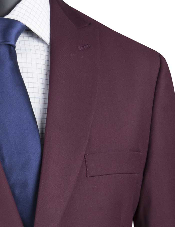 Beige Slim Fit Men's 2 Piece Business Suit 2 Button by Vinci