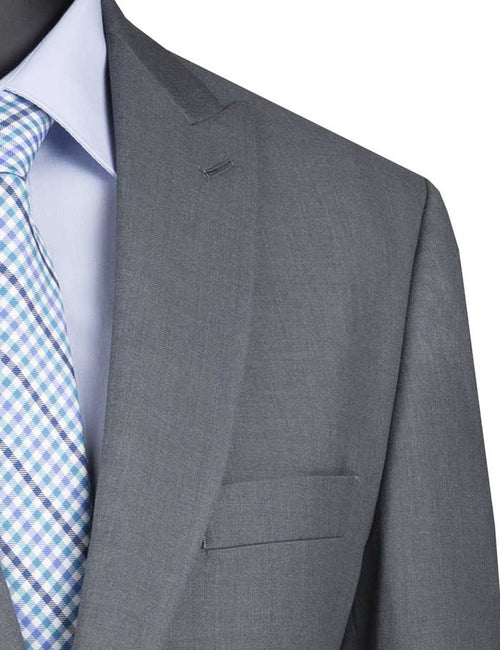 Brown Modern Fit Double Breasted Glen Plaid Peak Lapel 2 Piece Suit by Vinci