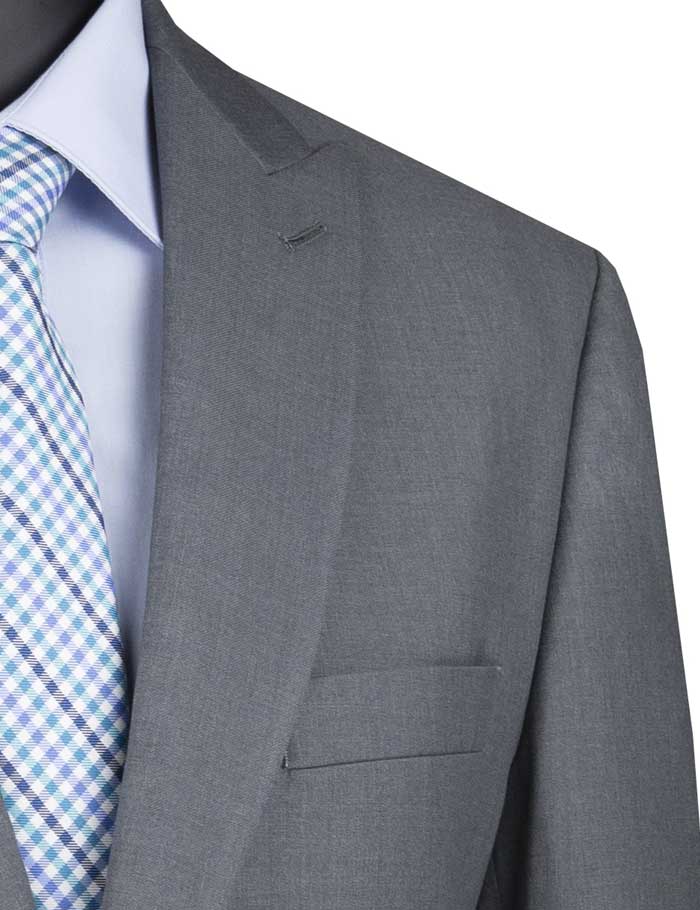 Brown Modern Fit Double Breasted Glen Plaid Peak Lapel 2 Piece Suit by Vinci