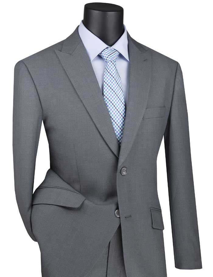 Brown Modern Fit Double Breasted Glen Plaid Peak Lapel 2 Piece Suit by Vinci
