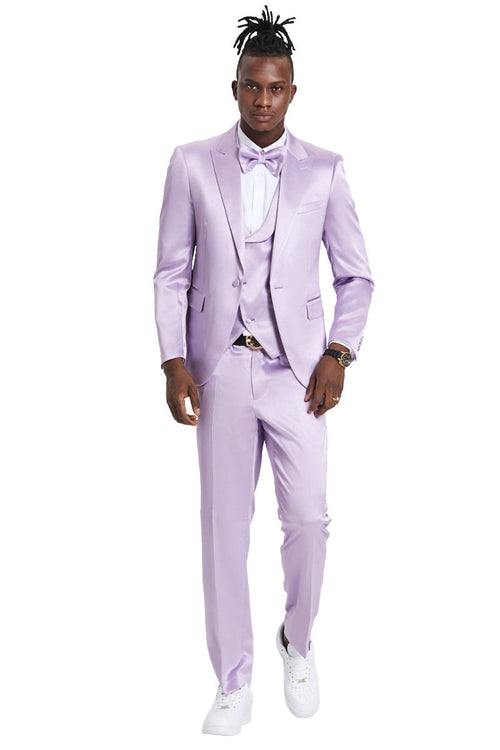 Men's Pink Linen Wedding Suit by Tazio Suits