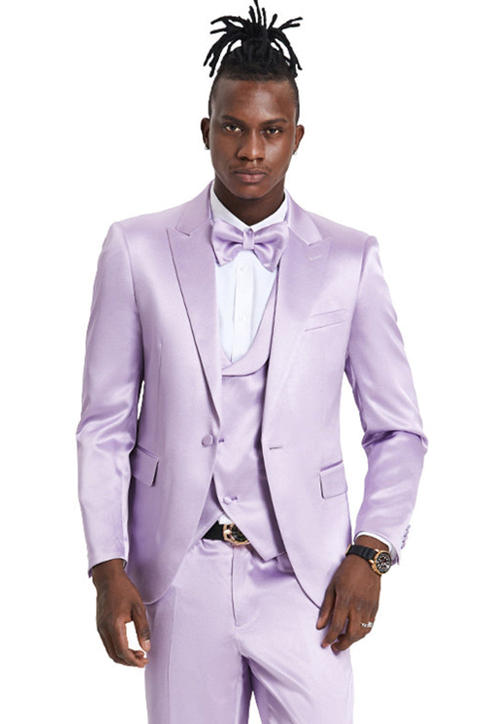 Men's Pink Linen Wedding Suit by Tazio Suits