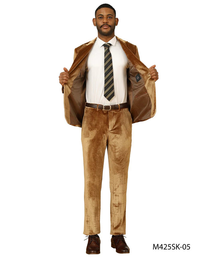 Big and Tall Blazer - Double Breasted Tuxedo Dinner Jacket in Color Gold Plus Size Paisley Sport Coat by USA Men's Outlet