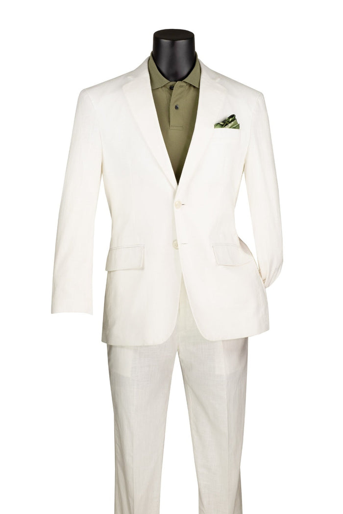 Catania Collection - Modern Fit Windowpane Suit 2 Piece in Medium Gray by Vinci