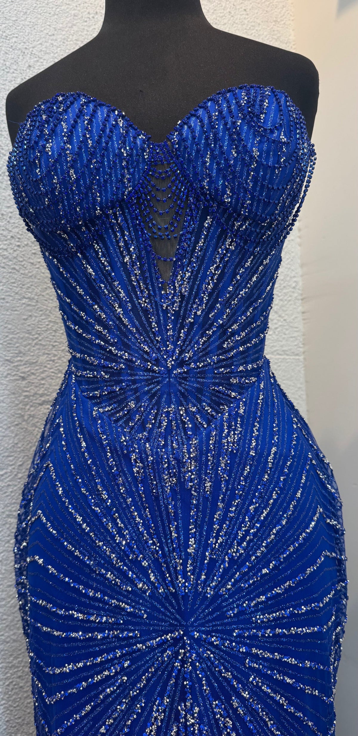 Strapless Corset Sequin Evening Gown | Sparkling Mermaid Prom Dress By May Queen MQ2195
