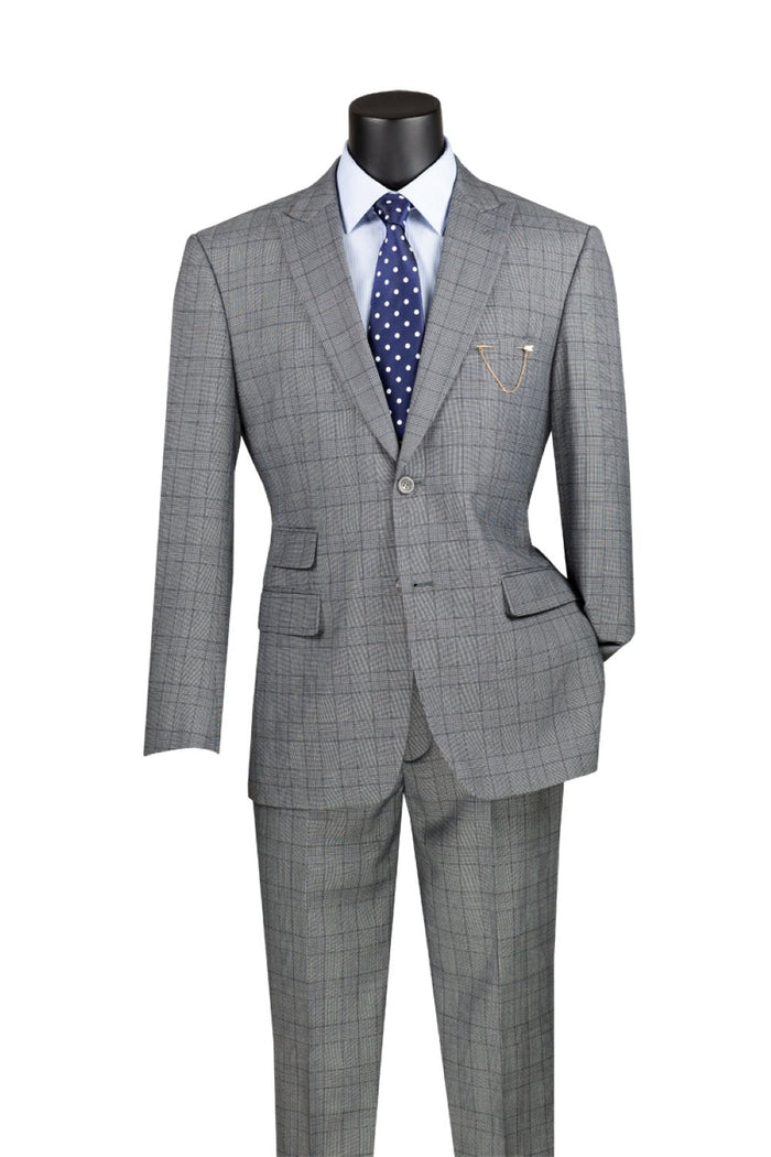 Light Amber Regular Fit 3 Piece Suit with Vest and Adjustable Waist Band Pants by Vinci