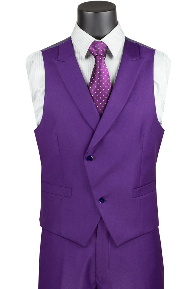 Renaissance Collection - Regular Fit 3 Piece Suit Black Vinci