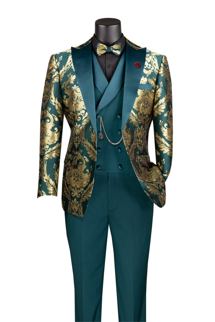 Alexander Collection - Light Purple Double Breasted 2 Piece Suit Regular Fit Tone on Tone Windowpane