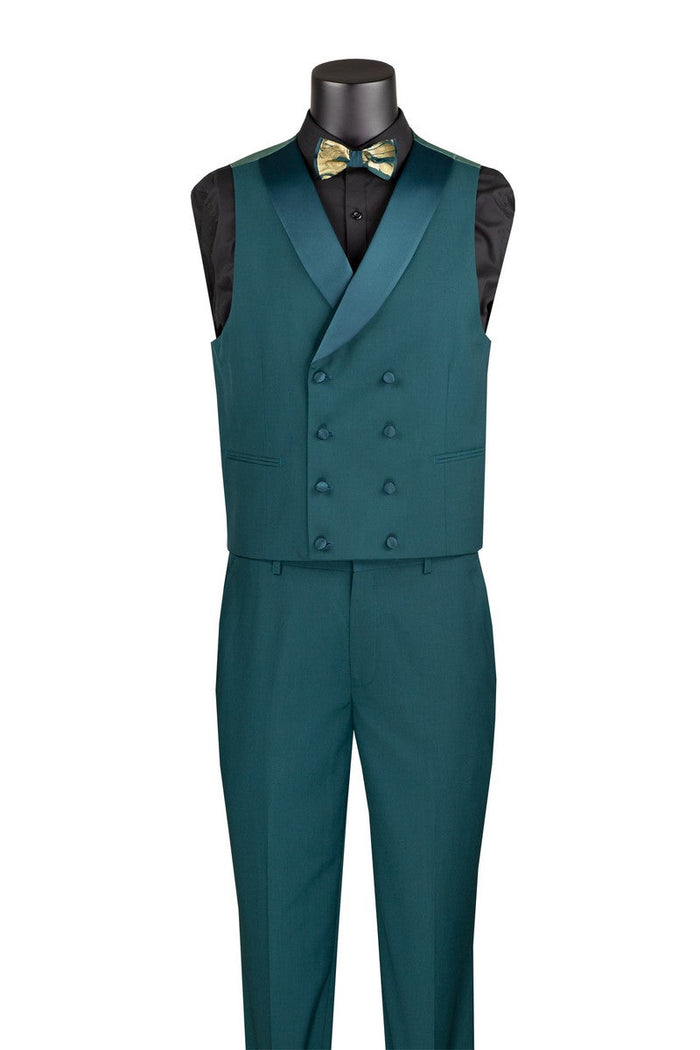 Alexander Collection - Light Purple Double Breasted 2 Piece Suit Regular Fit Tone on Tone Windowpane