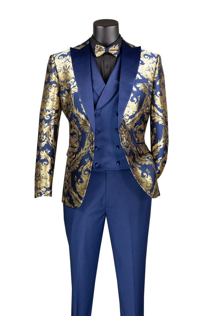 Men's Tuxedo Regular Fit Collection With Tails 3 Piece In White by Vinci