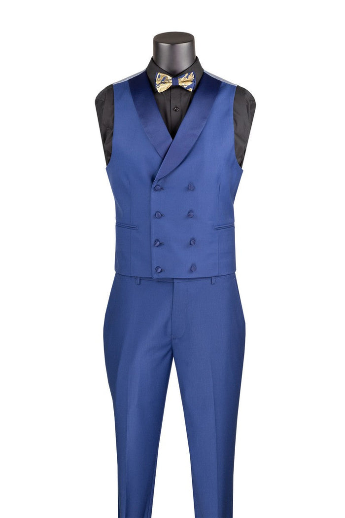 Men's Tuxedo Regular Fit Collection With Tails 3 Piece In White by Vinci