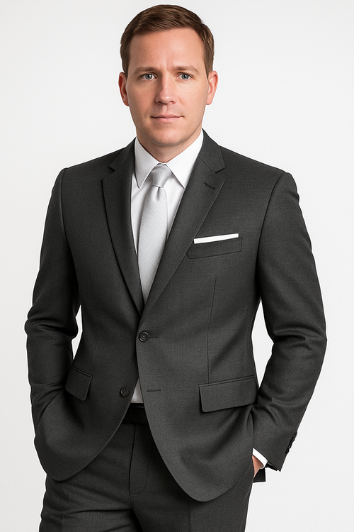 Madison Steel Grey Suit Jacket (Separates) by BLACKTIE