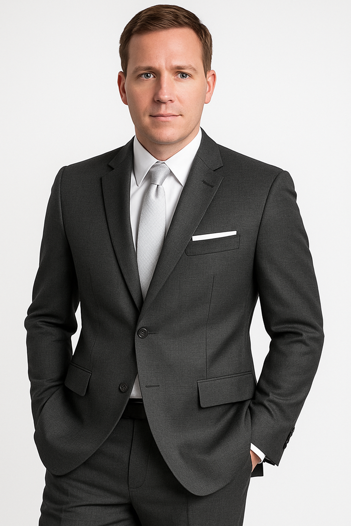 Madison Steel Grey Suit Jacket (Separates) by BLACKTIE