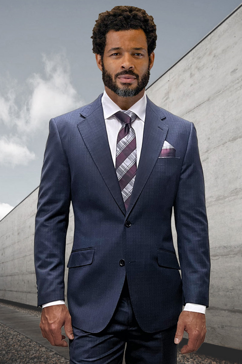 Men's Charcoal Wool Suit by Statement Suits
