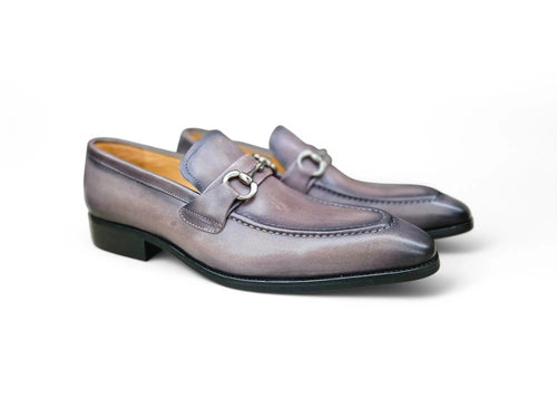 Men's Burnished Signature Buckle Loafer