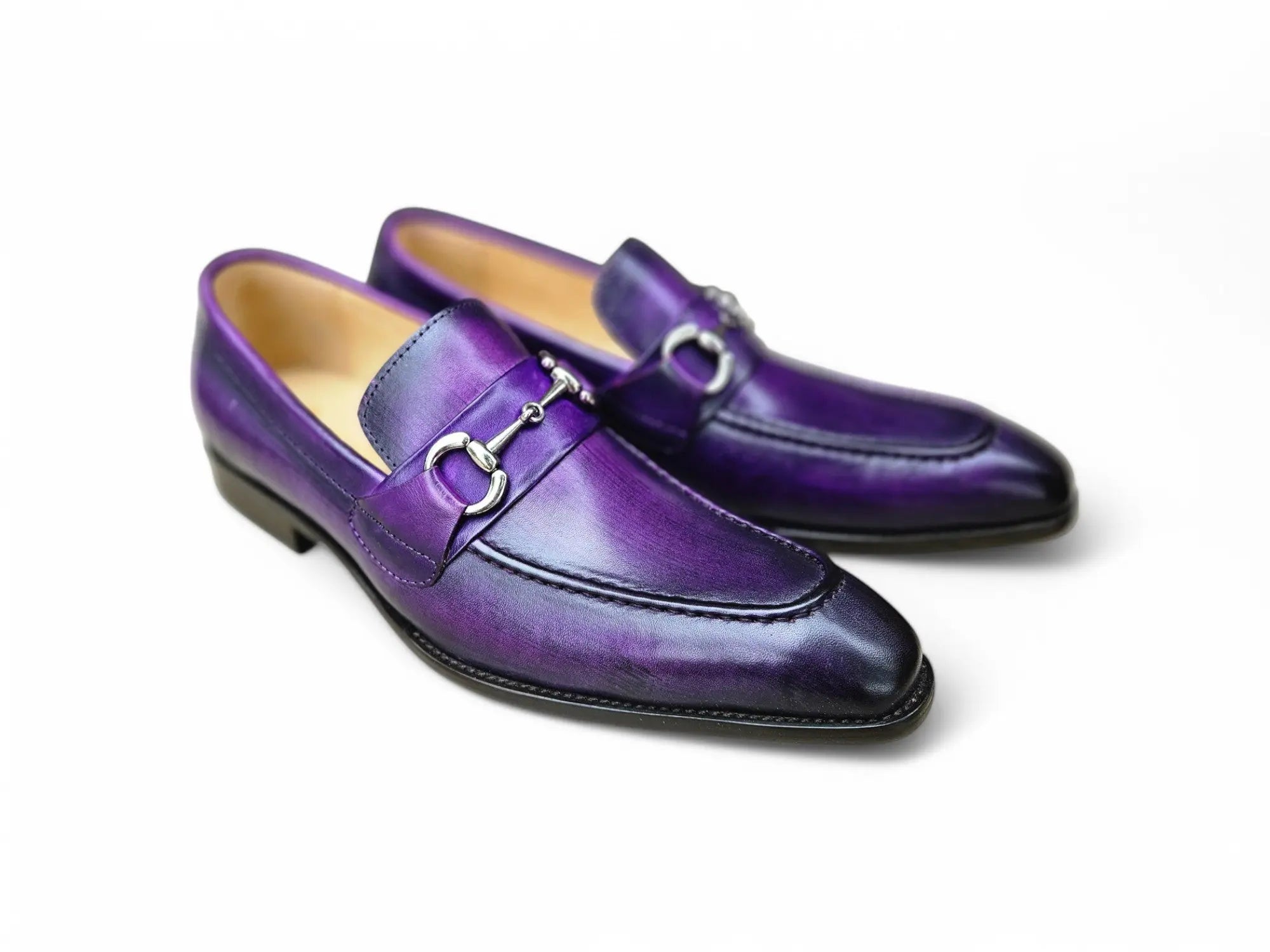 Men's Burnished Signature Buckle Loafer