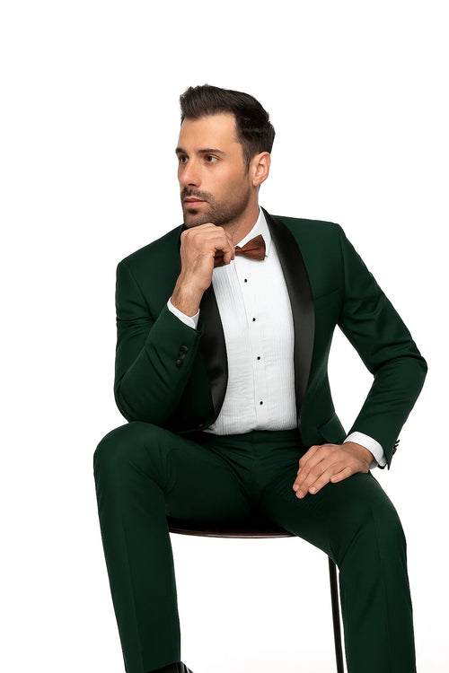Men’s 80s Prom Suit – Hunter Green