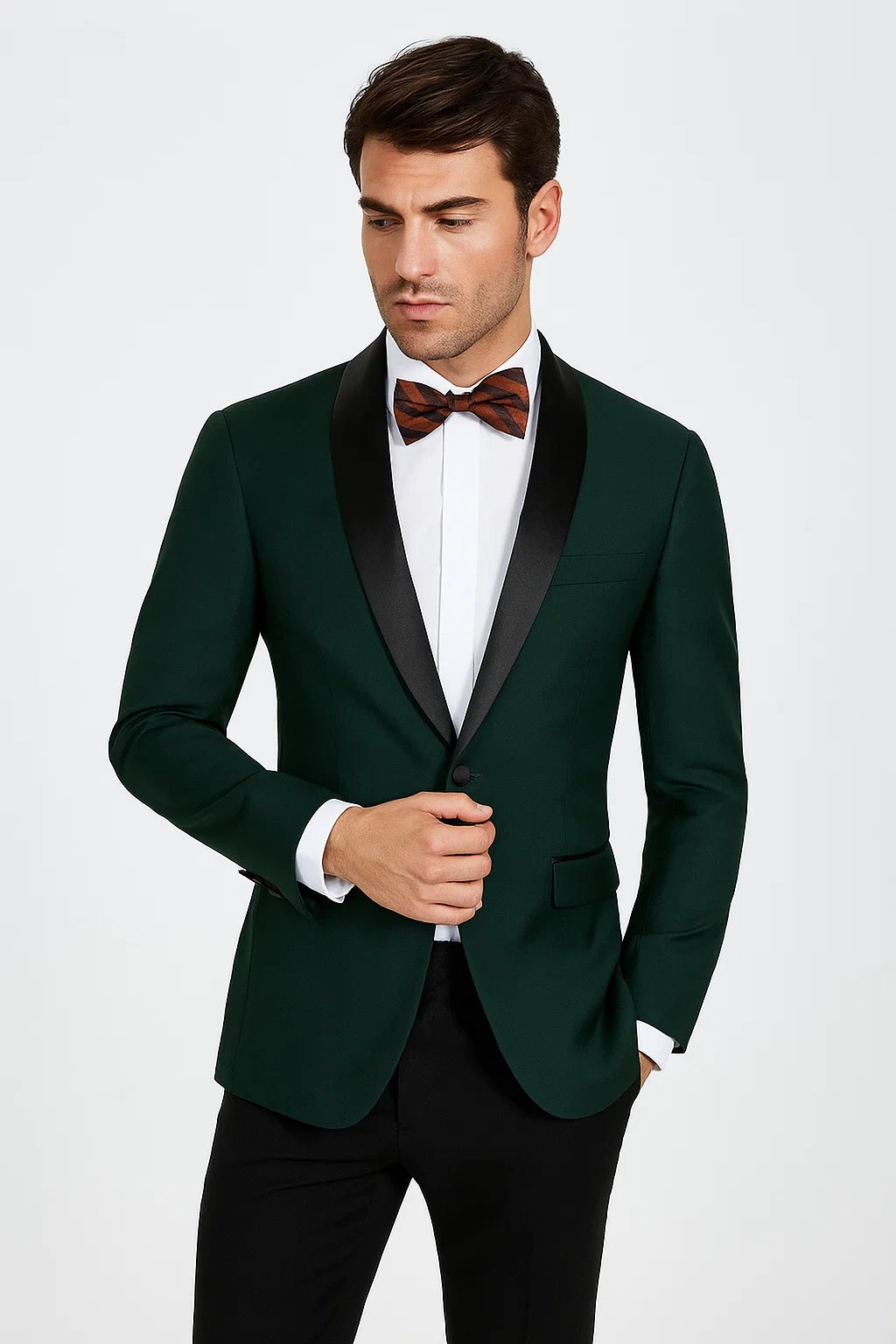 Men's 80s Prom 2026 Suit Perfect Outfit Traditional Slim Fit Shawl Collar Hunter Green Tuxedo 34 Short or Extra Small Men's 80s Prom 2026 Suit Perfect Outfit Traditional Slim Fit Shawl Collar Hunter Green Tuxedo 34 Short or Extra Small