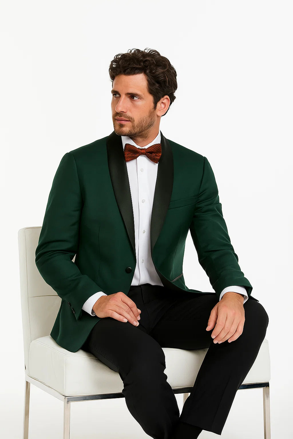 Men’s 80s Prom Suit – Hunter Green