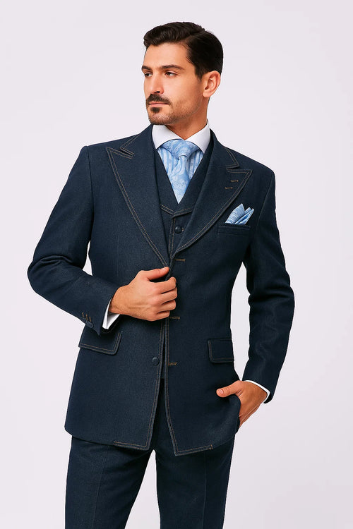 Men's Cotton Denim Suit 