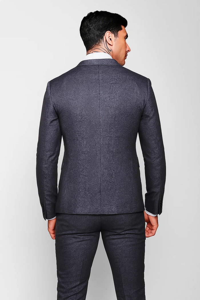 Men’s Slim Fit Double-Breasted Suit 