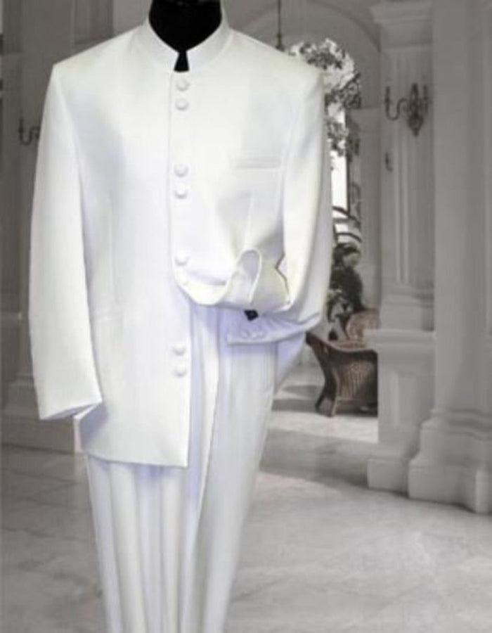 Off White sale Cream Ivory Mandarin Suit For Men