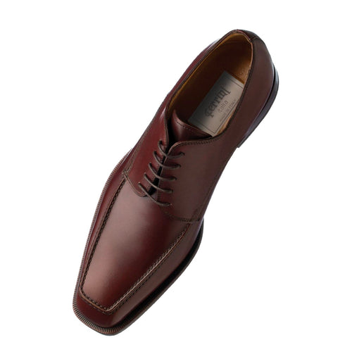 Mens Ferrini French Calfskin Square Toe Dress Shoe in Brown Ferrini USA