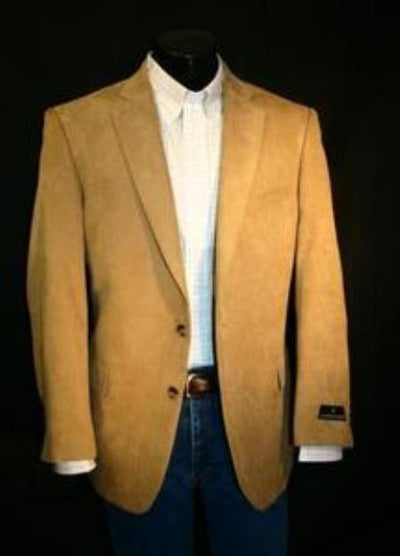 Designer Casual Cheap Priced Fashion Blazer Dress Jacket Online Men's Camel ~ Khaki ~ Tan ~ Beige Microfiber Sportcoat mensusa