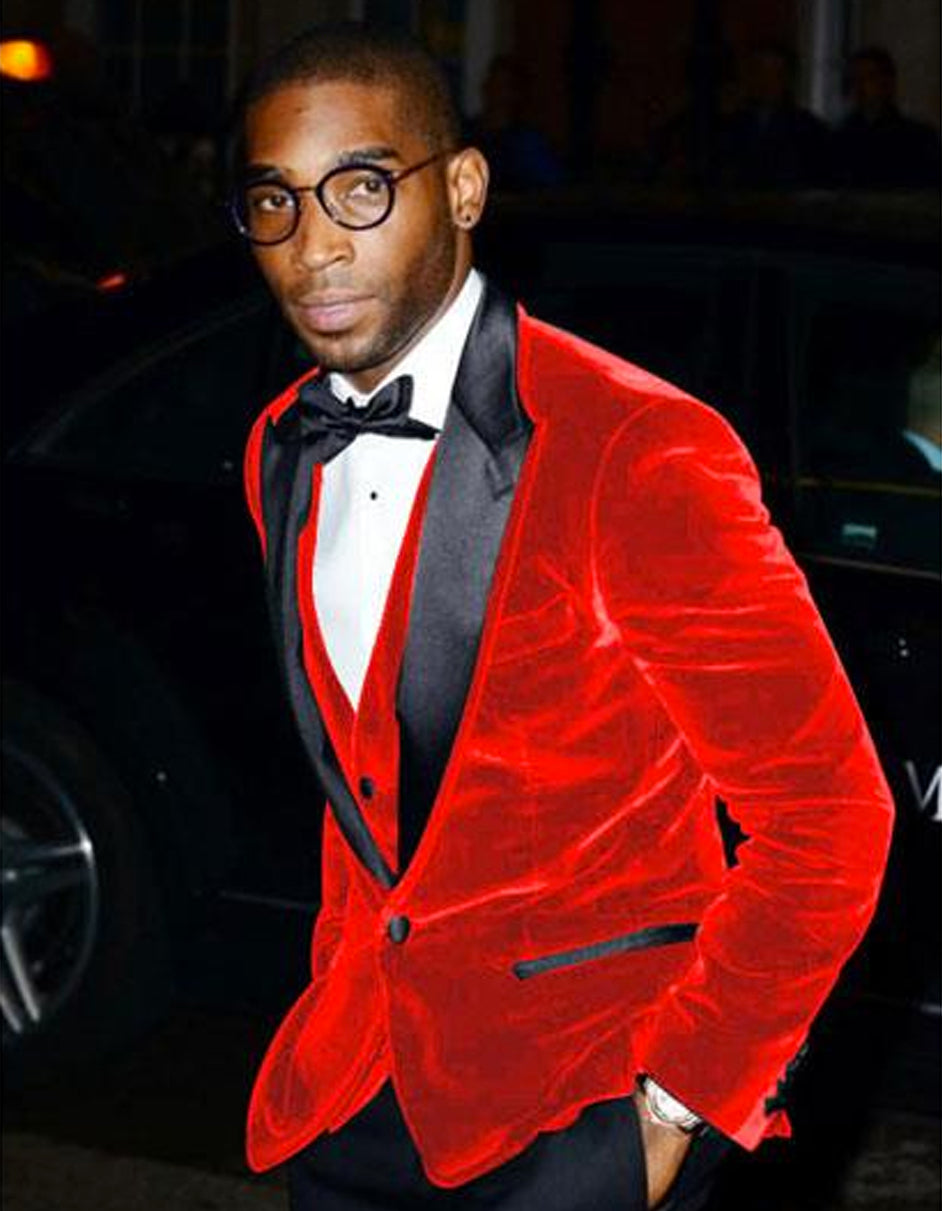 Red Prom Suit - Red Prom Tuxedo Suits - Red Wedding Tuxedo