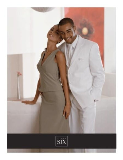 Brand New Snow White Fashion Tuxedo For Men 3 Button Suit Satin Lapel