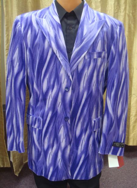 Men's Purple Unique Fashion Designer Dress blazers mensusain