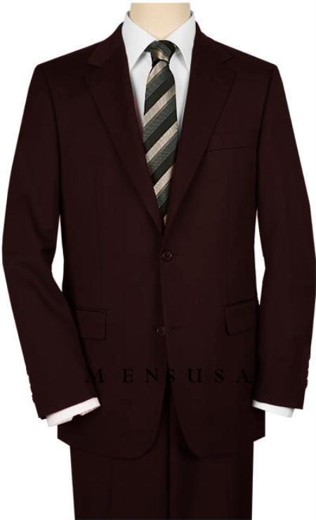 Blazer Coat High-Quality 2 Button Dark Brown Suit Wide Leg 22 Inch Pleated Pants Side Vented Jacket by Menssuitsatlantain
