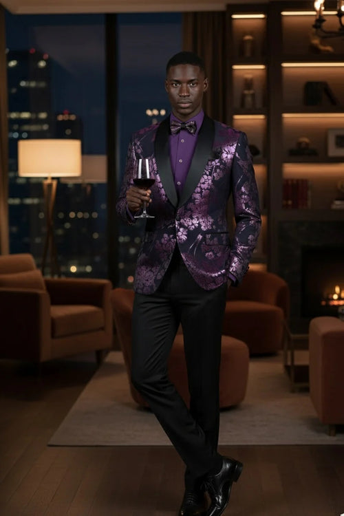 Mens Lavender Tuxedo Jacket