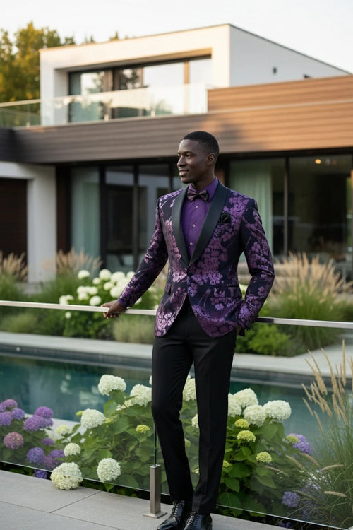 Mens Lavender Tuxedo Jacket