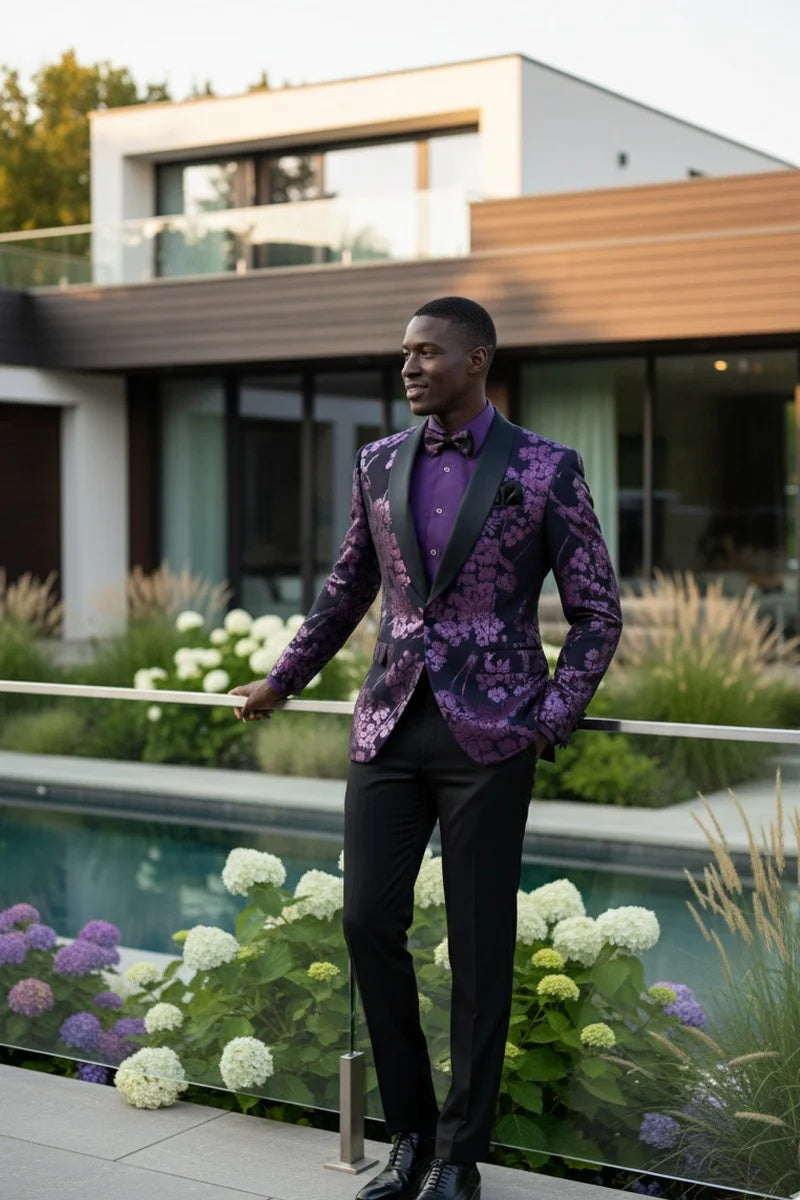 Mens Lavender Tuxedo Jacket