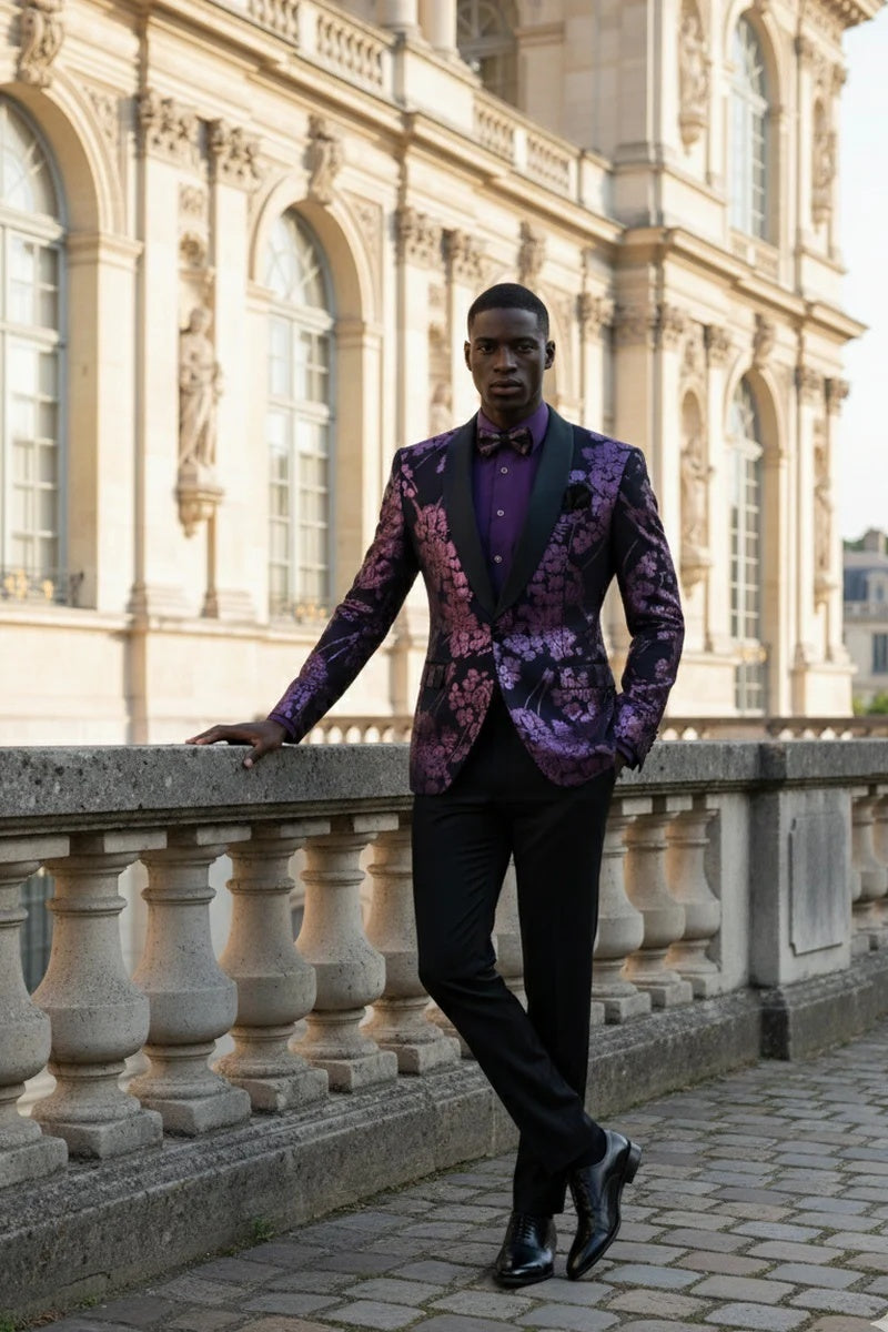 Mens Lavender Tuxedo Jacket
