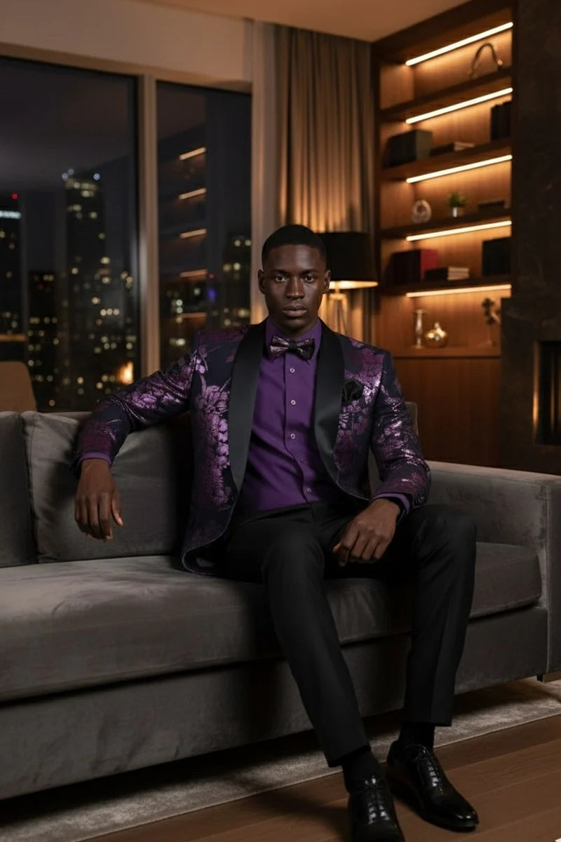 Mens Lavender Tuxedo Jacket