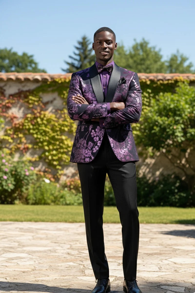 Mens Lavender Tuxedo Jacket
