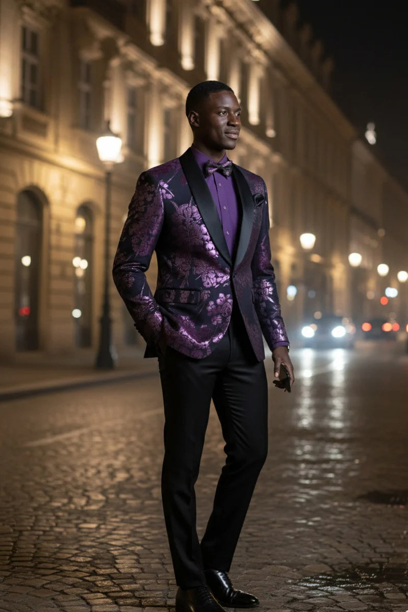 Mens Lavender Tuxedo Jacket