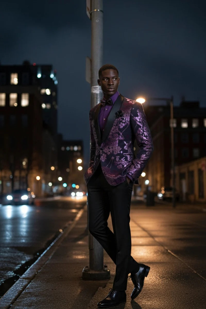 Mens Lavender Tuxedo Jacket