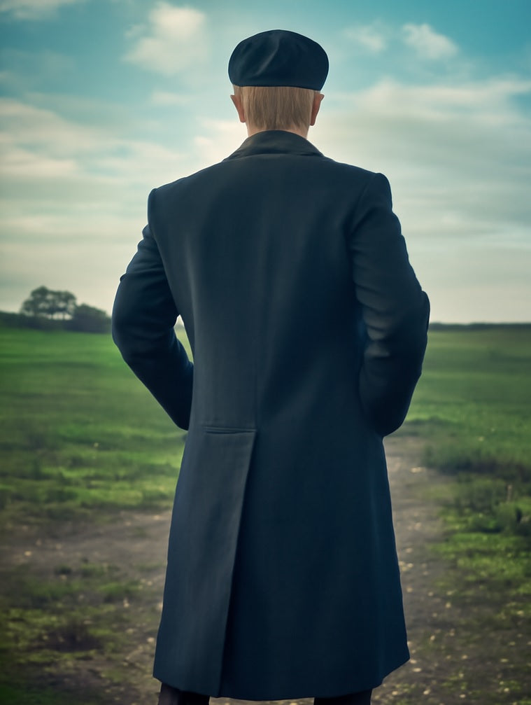 Mens Peaky Blinders Costume Thomas Shelby Pinstripe Outfit
