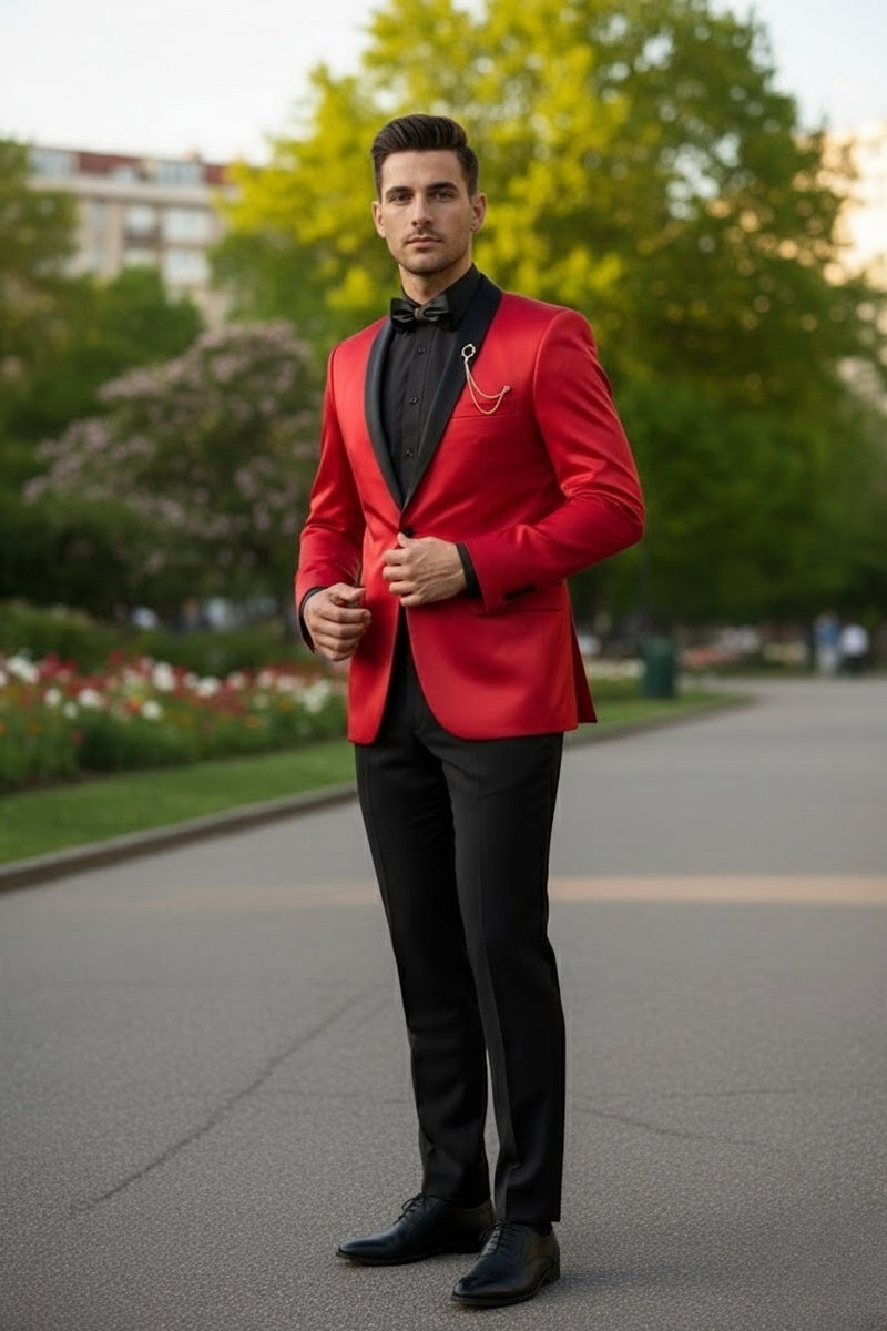 Mens Red Tuxedo
