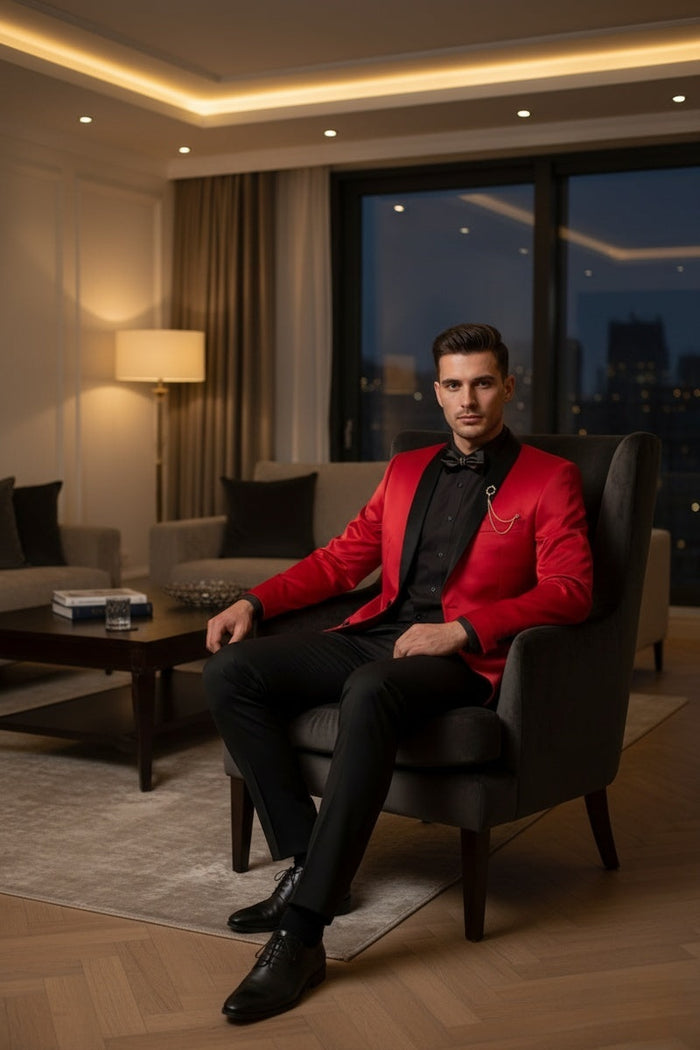 Mens Red Tuxedo