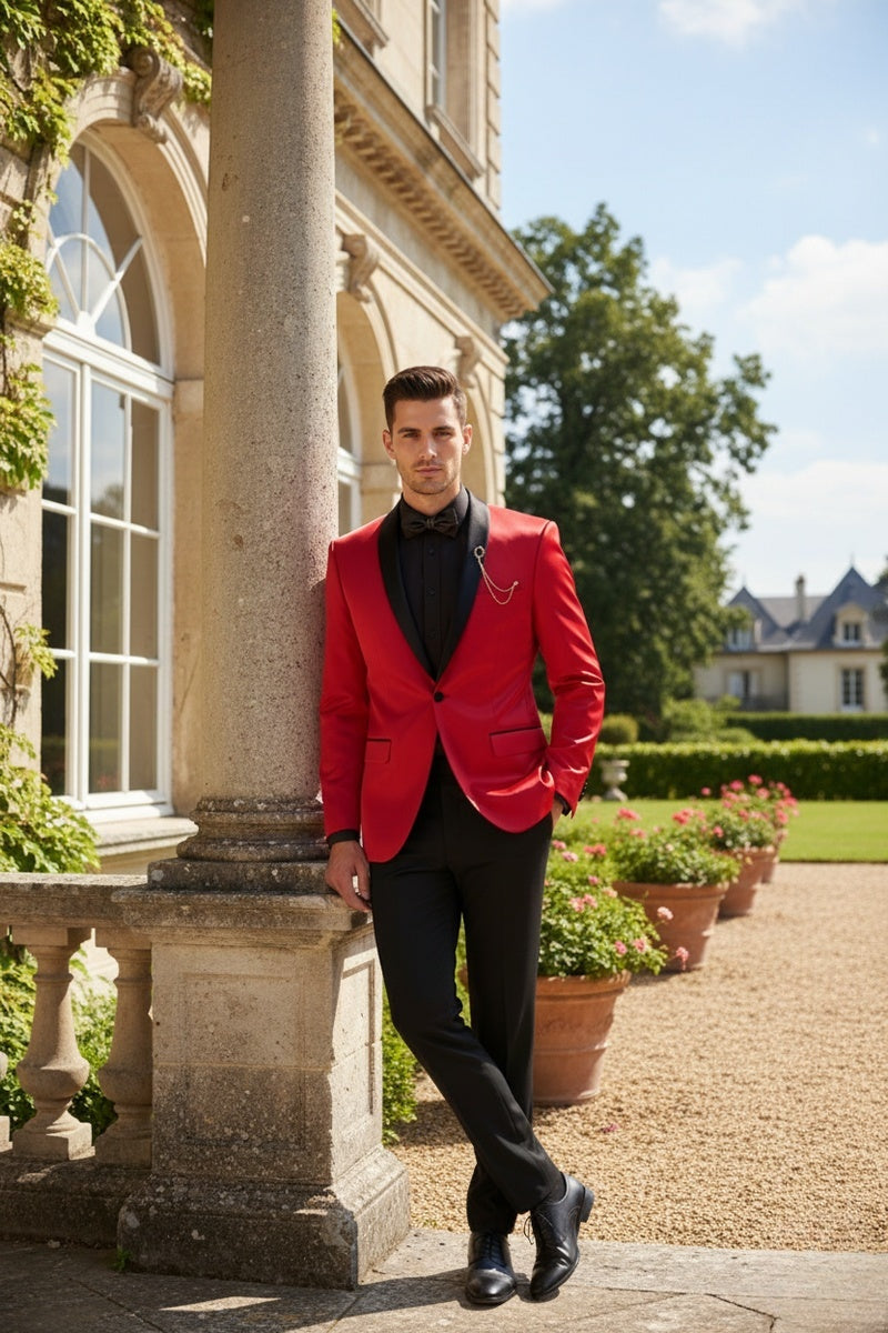 Mens Red Tuxedo