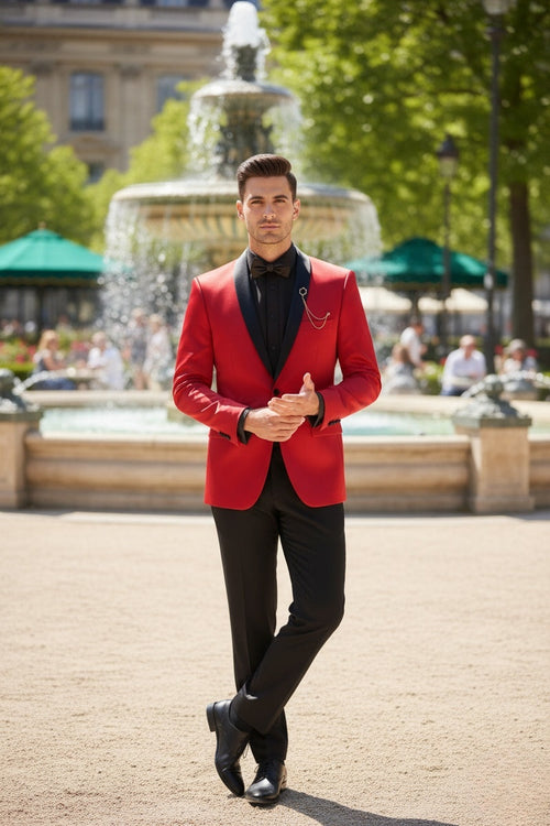 Mens Red Tuxedo