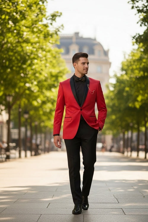Mens Red Tuxedo