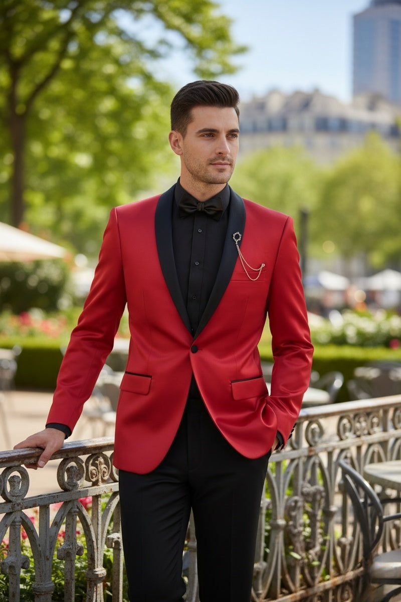 Mens Red Tuxedo