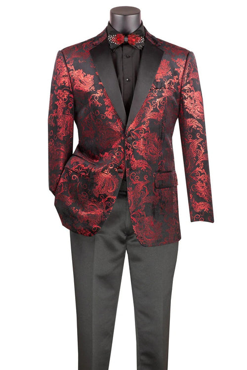 Mens Red Tuxedo Jacket