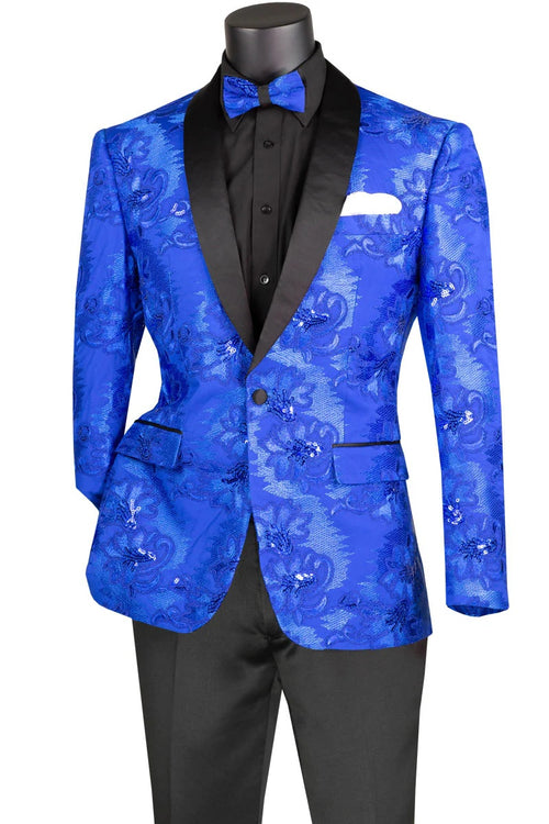 Mens Royal Blue Tuxedo Jacket