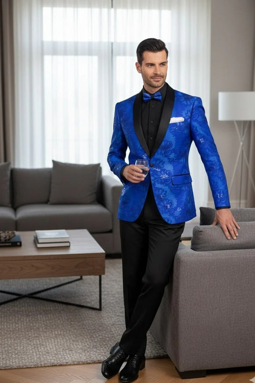 Mens Royal Blue Tuxedo Jacket